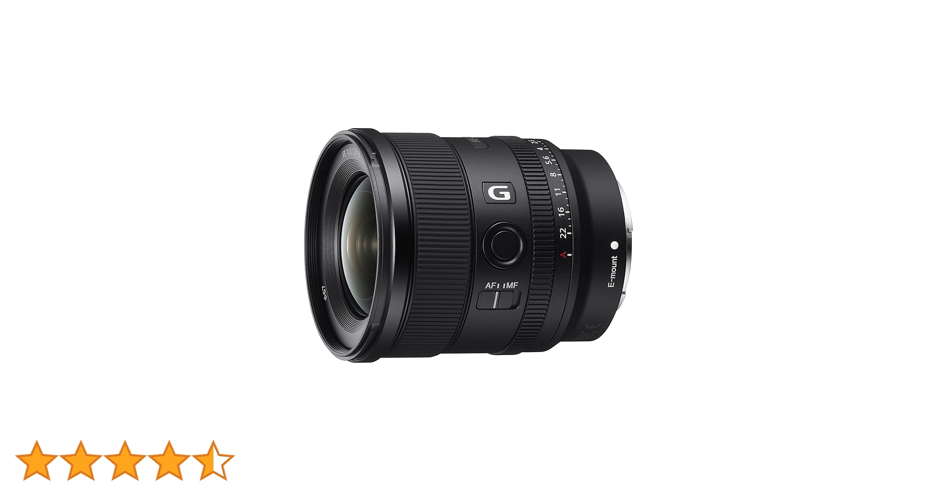 Amazon | Sony SEL20F18G - フルフレームレンズ FE 20mm F1.8 G - 大